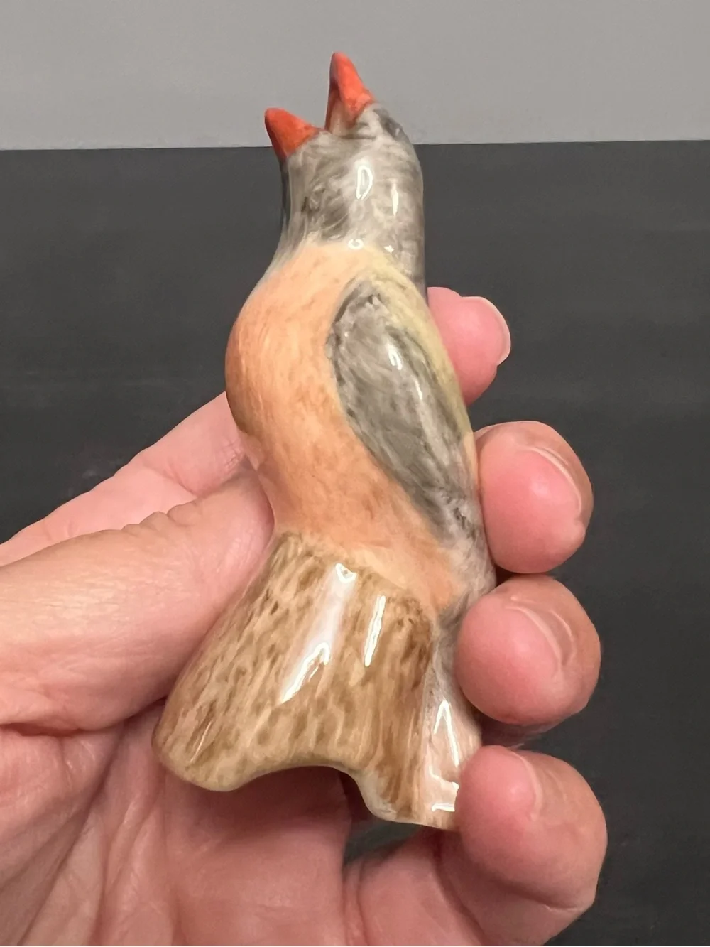 Pfaltzgraff Pistoulet Songbird Pie Bird Vent Funnel Stoneware 3 3/8” Farmhouse